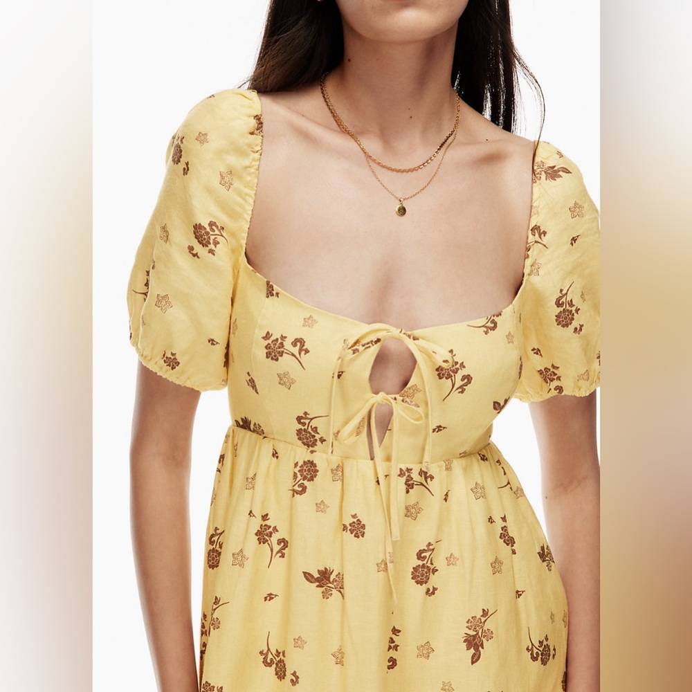NWOT Aritzia Wilfred Linen Midi Dress